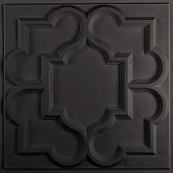 Victorian Ceiling Tile - Black