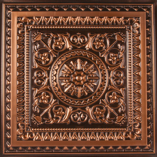 Milan Ceiling Tile Antique Copper