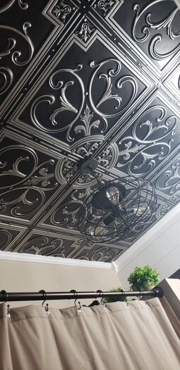 Customer Picture of Florence Antique Silver Ceiling Tile