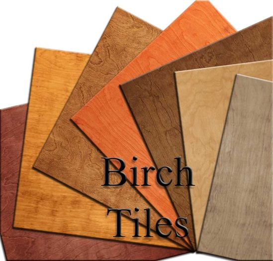 Birch Wood Ceiling Tiles