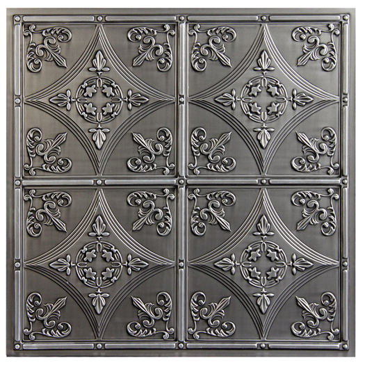 Cathedral Antique Nickel Faux Tin Ceiling Tiles