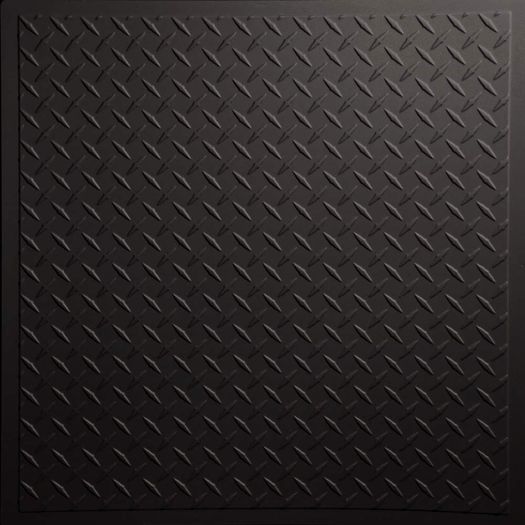 Diamond Plate Black Ceiling Tile