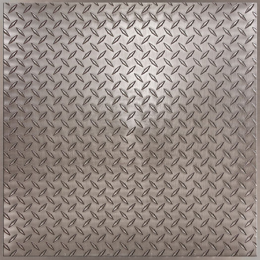 PA Vinyl Diamond Plate Specialty Permanent Vinyl, Silver