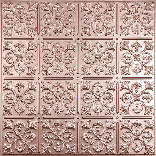 Fleur-de-lis Copper Ceiling Tile