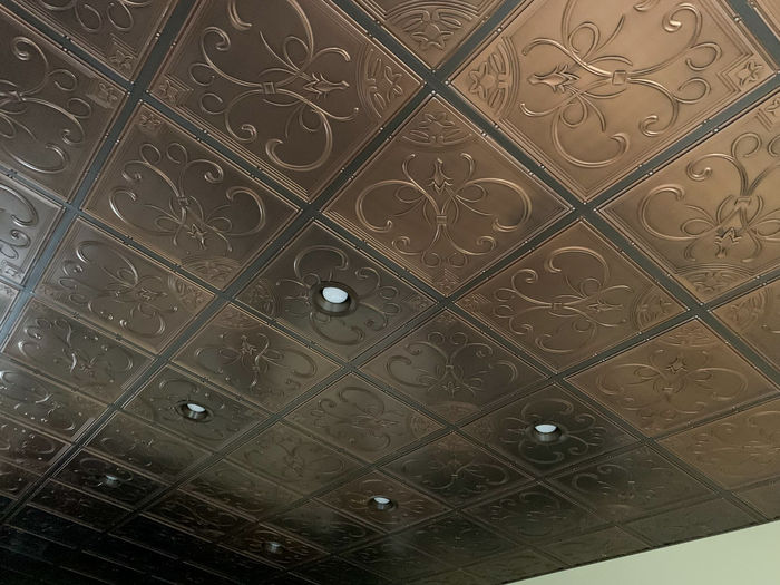 French Quarter Ceiling Tile in a Grid