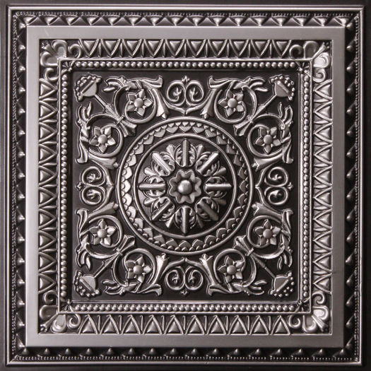 Milan Antique Silver Ceiling Tile