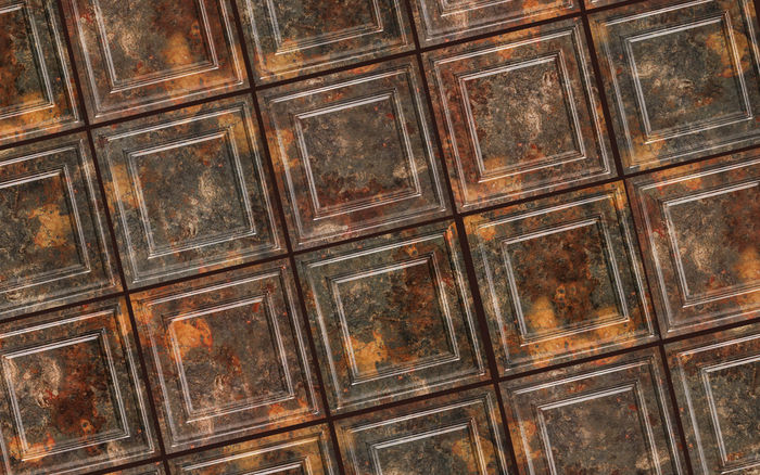 2x2 Simply Rustic Ceiling Tile in Grid