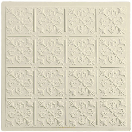 Sand Fleur-de-lis Ceiling Tile
