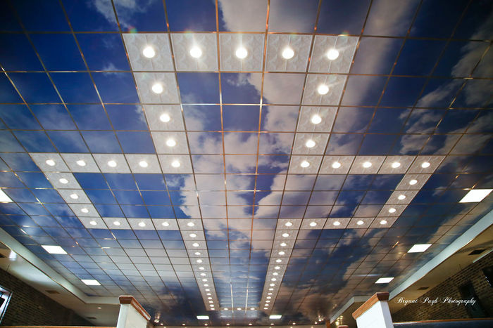 Sky Ceiling Tiles used on Large Church Ceiling