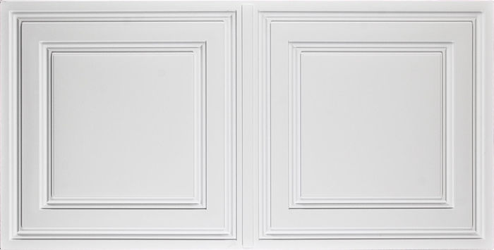 Front white  2x4 ceiling tiles