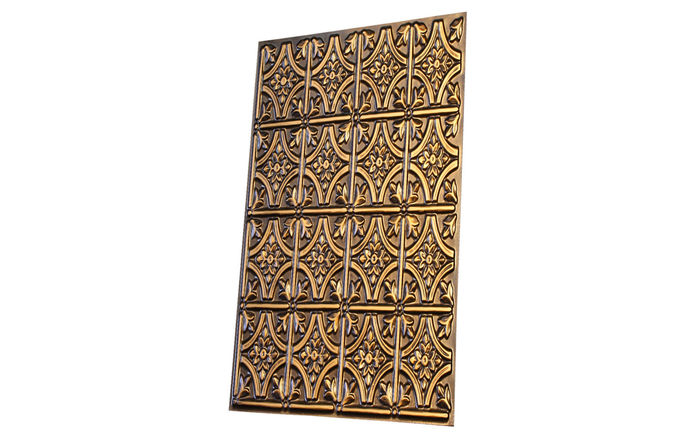 Profile of Verona Antique Gold 2x2 Ceiling Tile