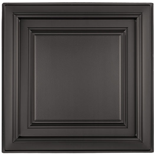 Westminster Coffered Black Ceiling Tile