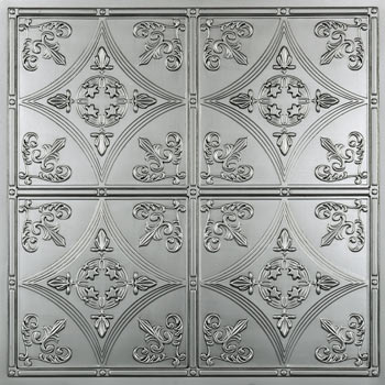 Cathedral Antique Nickel Faux Tin Ceiling Tiles