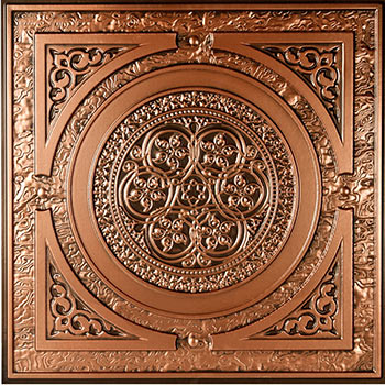 Messina Ceiling Tile Antique Copper - Box of 12
