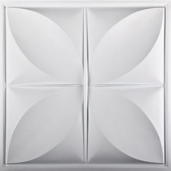 Petal Ceiling Tile - White