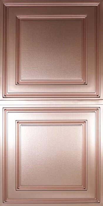 Stratford Vinyl Ceiling Tile - Faux Copper (2x4)